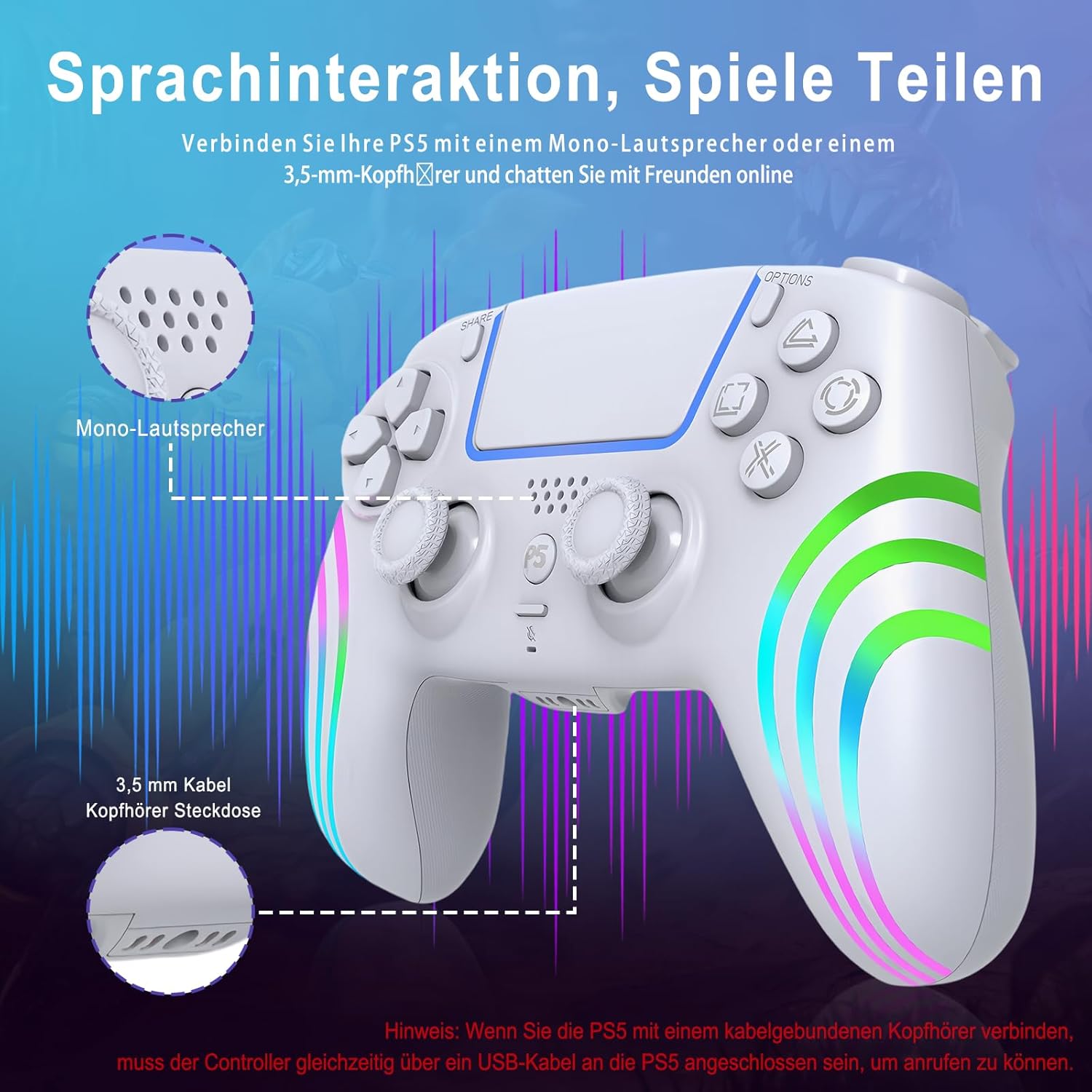 AriKroii Wireless PS5/PC Controller