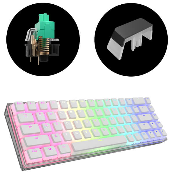 Dark Project KD68B Gaming-Tastatur, Mechanical Switch