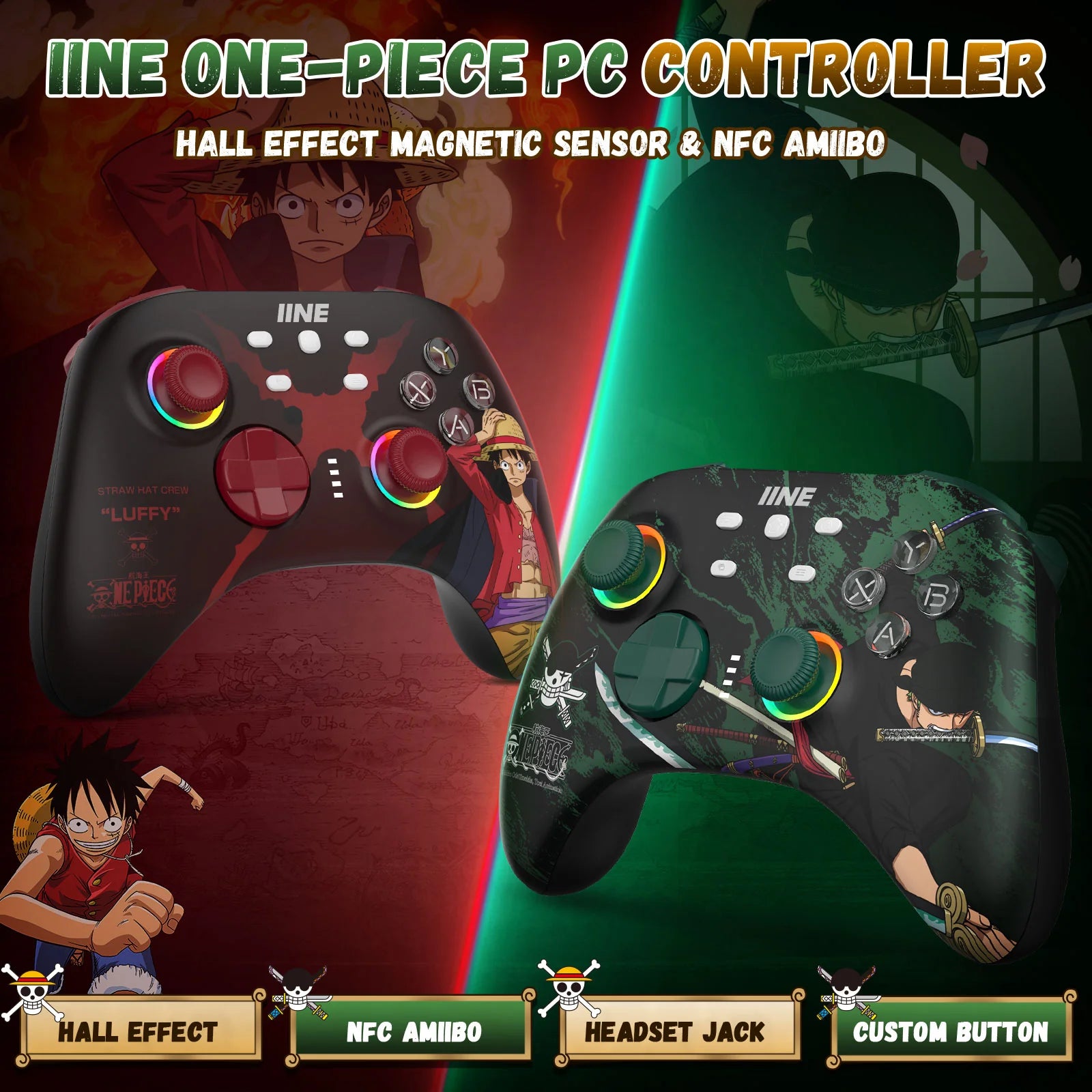 IINE Ares Cartoon Wireless Pro Nintendo Controller