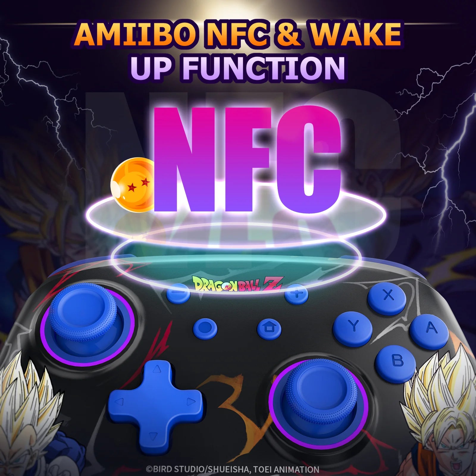 IINE DragonBall Z Vegeta Wireless Nintendo Controller