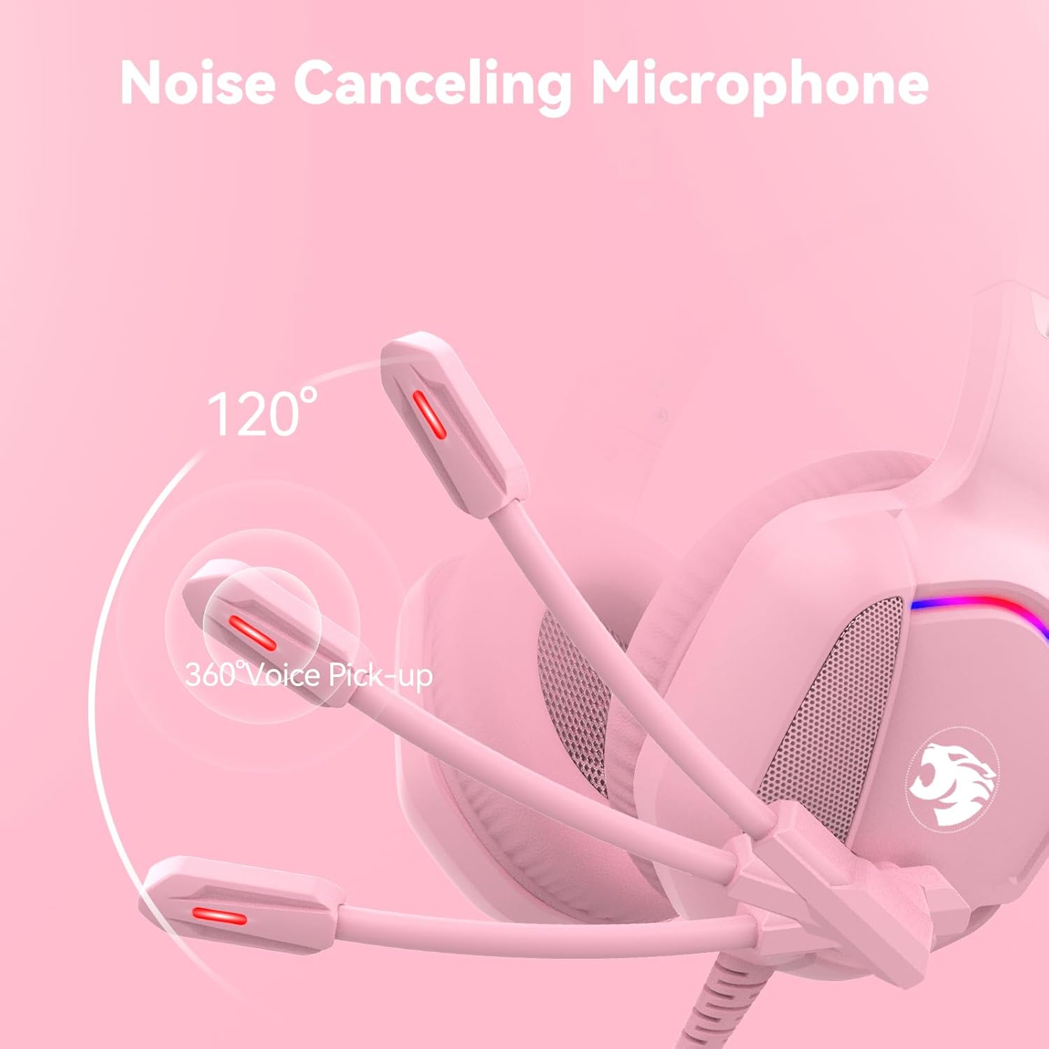 IMYB A36 Pink RGB Gaming Headset