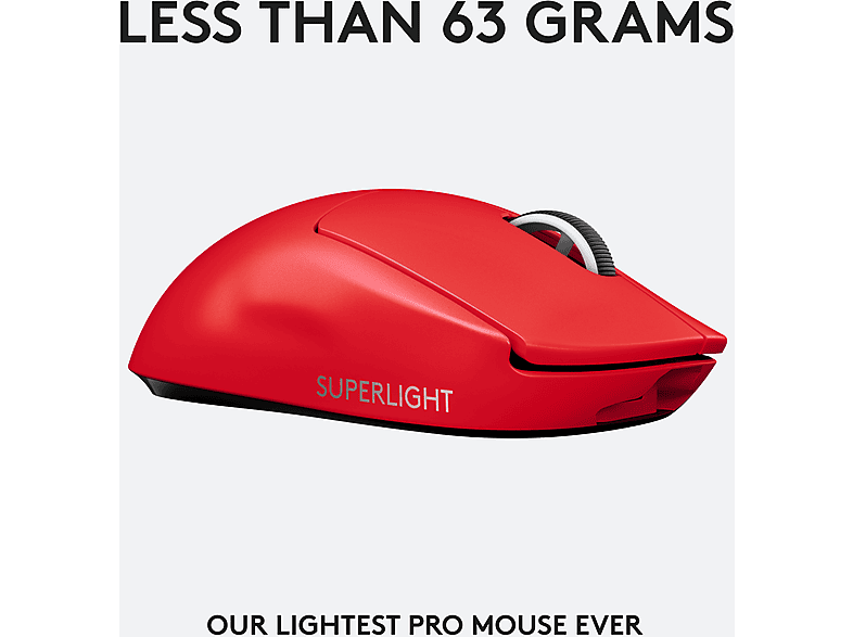 Logitech Gaming Mouse Pro X Superlight Red
