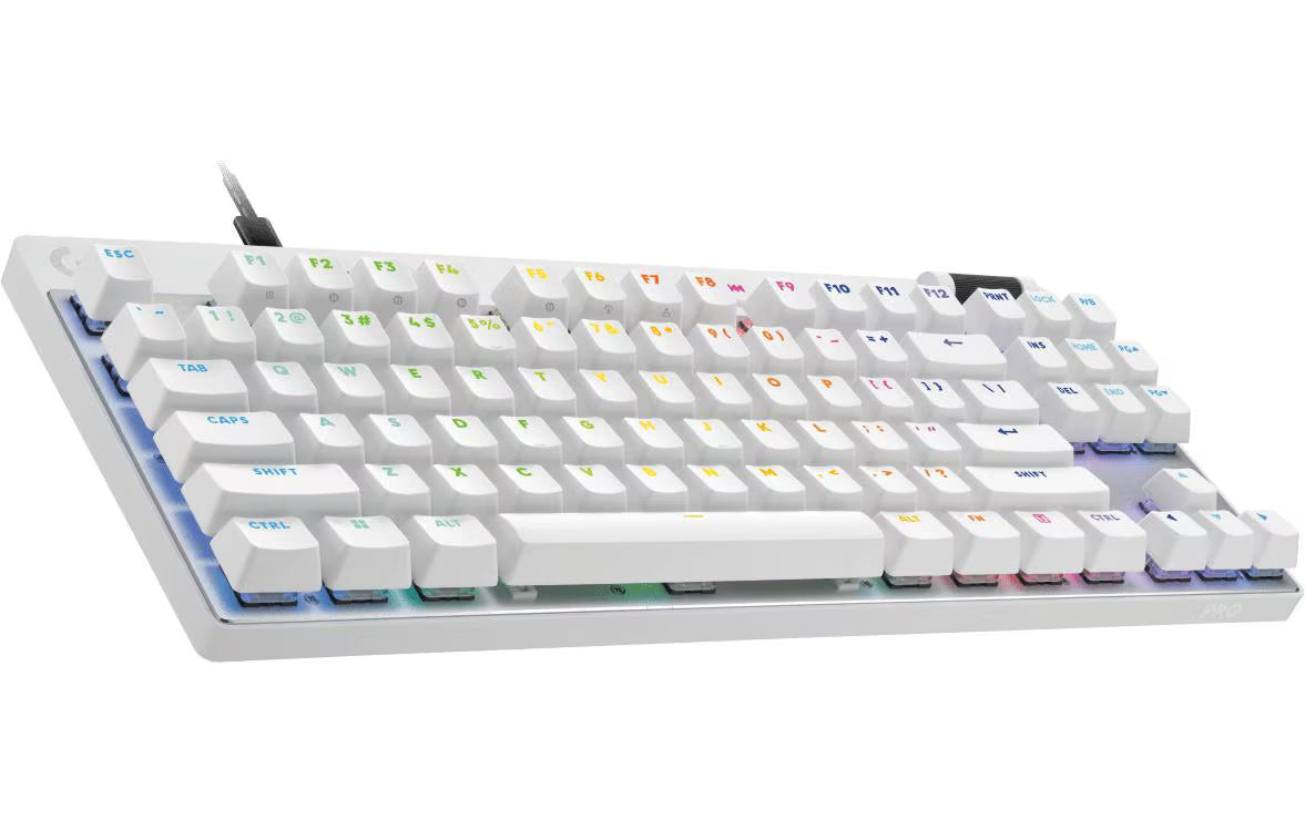 Logitech Gaming-Tastatur PRO X TKL RAPID (CH) Weiss