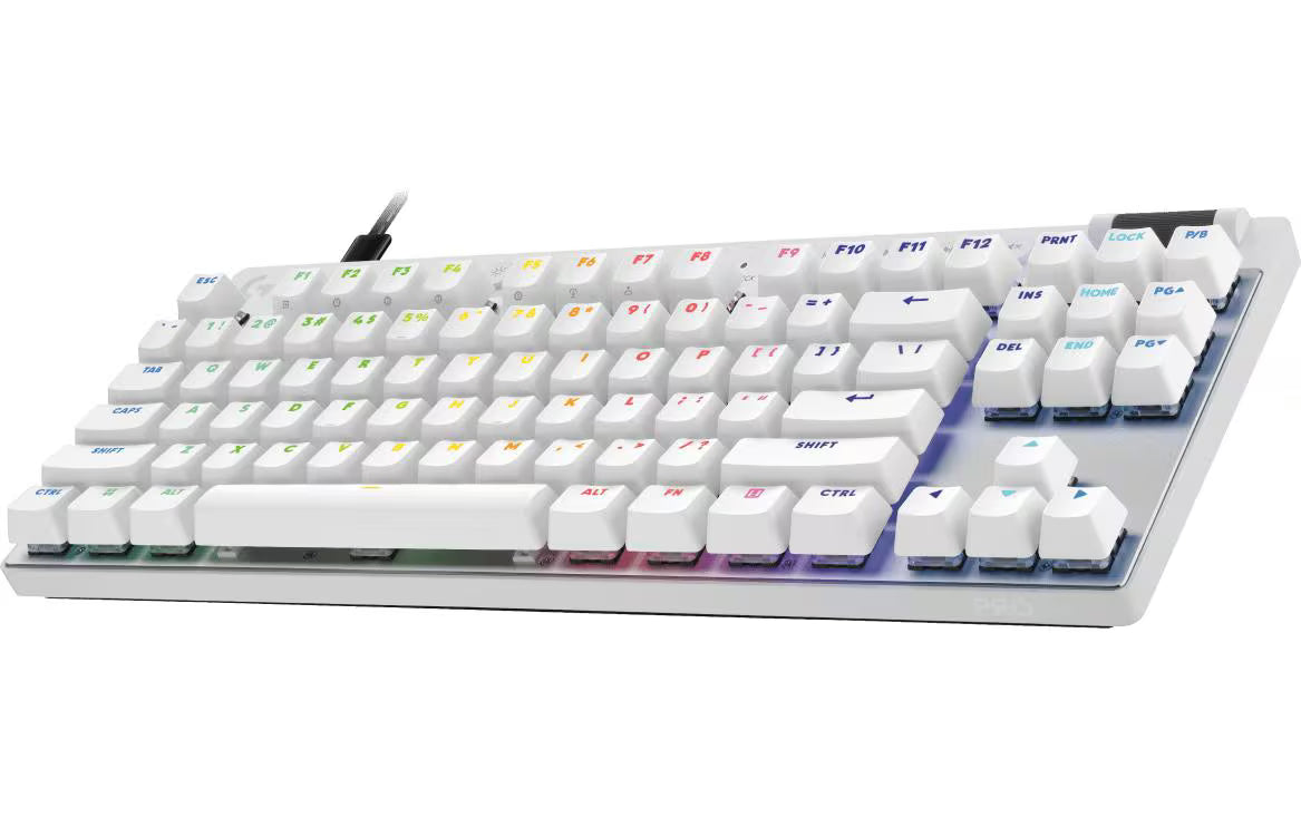 Logitech Gaming-Tastatur PRO X TKL RAPID (CH) Weiss