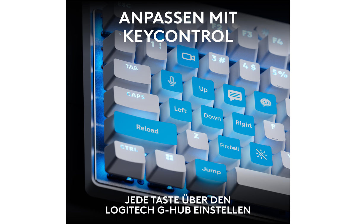 Logitech Gaming-Tastatur PRO X TKL RAPID (CH) Weiss