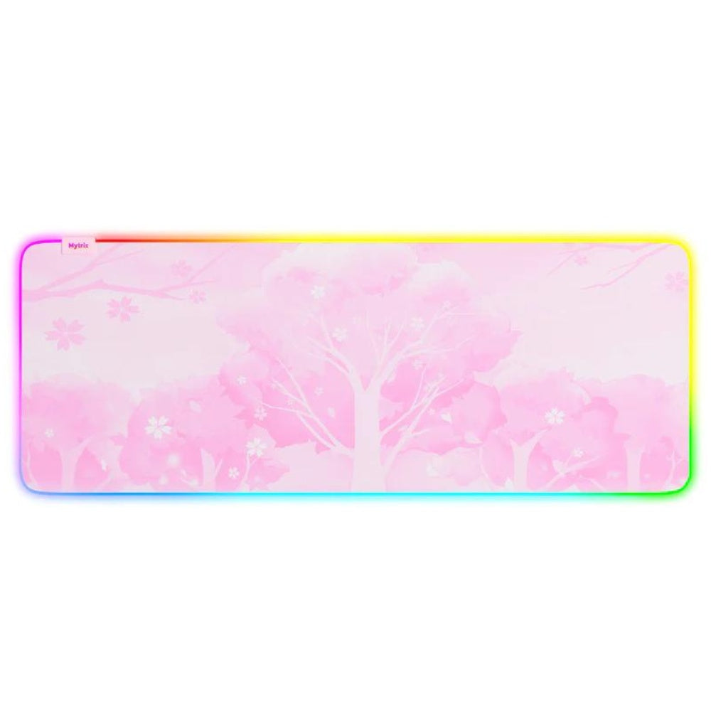 Mytrix Sakura Cherry Blossoms Pink RGB Gaming Mouse Pad