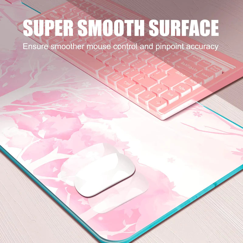 Mytrix Sakura Cherry Blossoms Pink RGB Gaming Mouse Pad