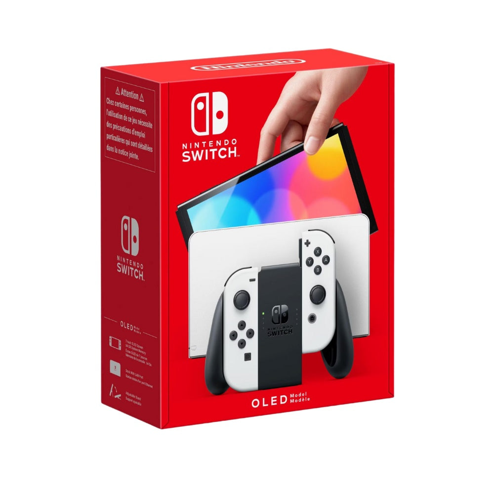 Nintendo Switch Console OLED - Neon White/Black