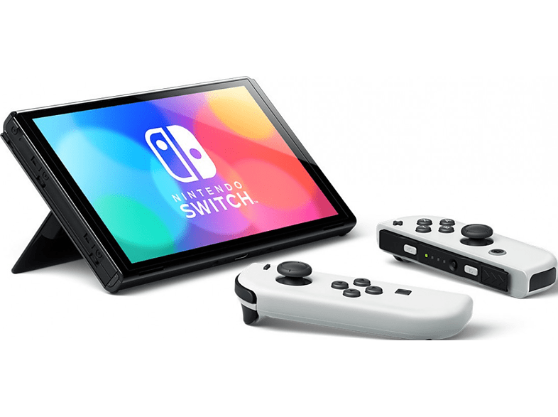 Nintendo Switch Console OLED - Neon White/Black