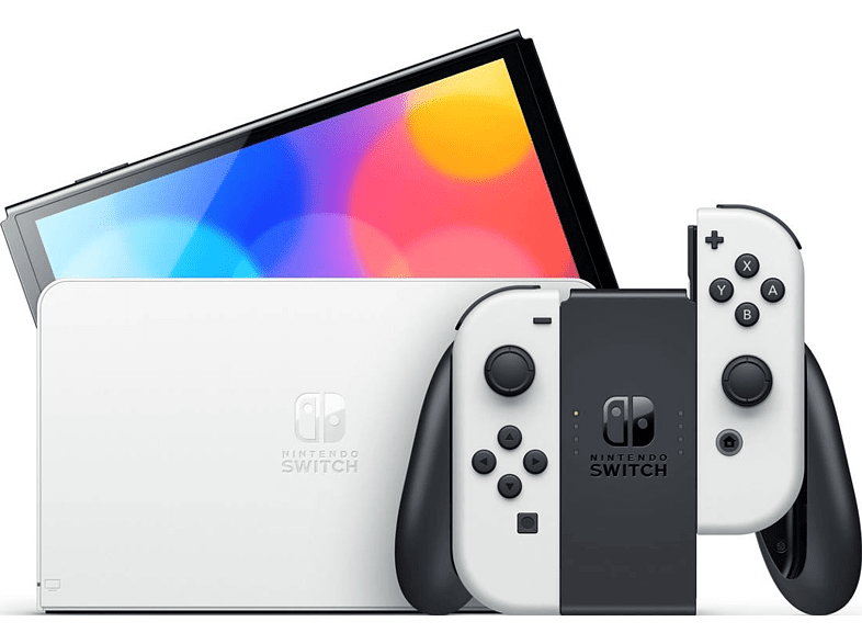 Nintendo Switch Console OLED - Neon White/Black