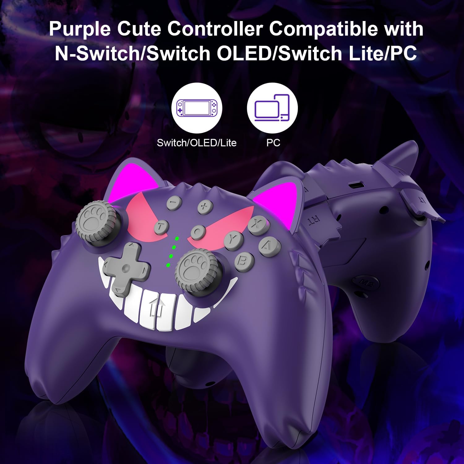 PowerLead "Purple Devil" Wireless Nintendo Switch Pro Controller