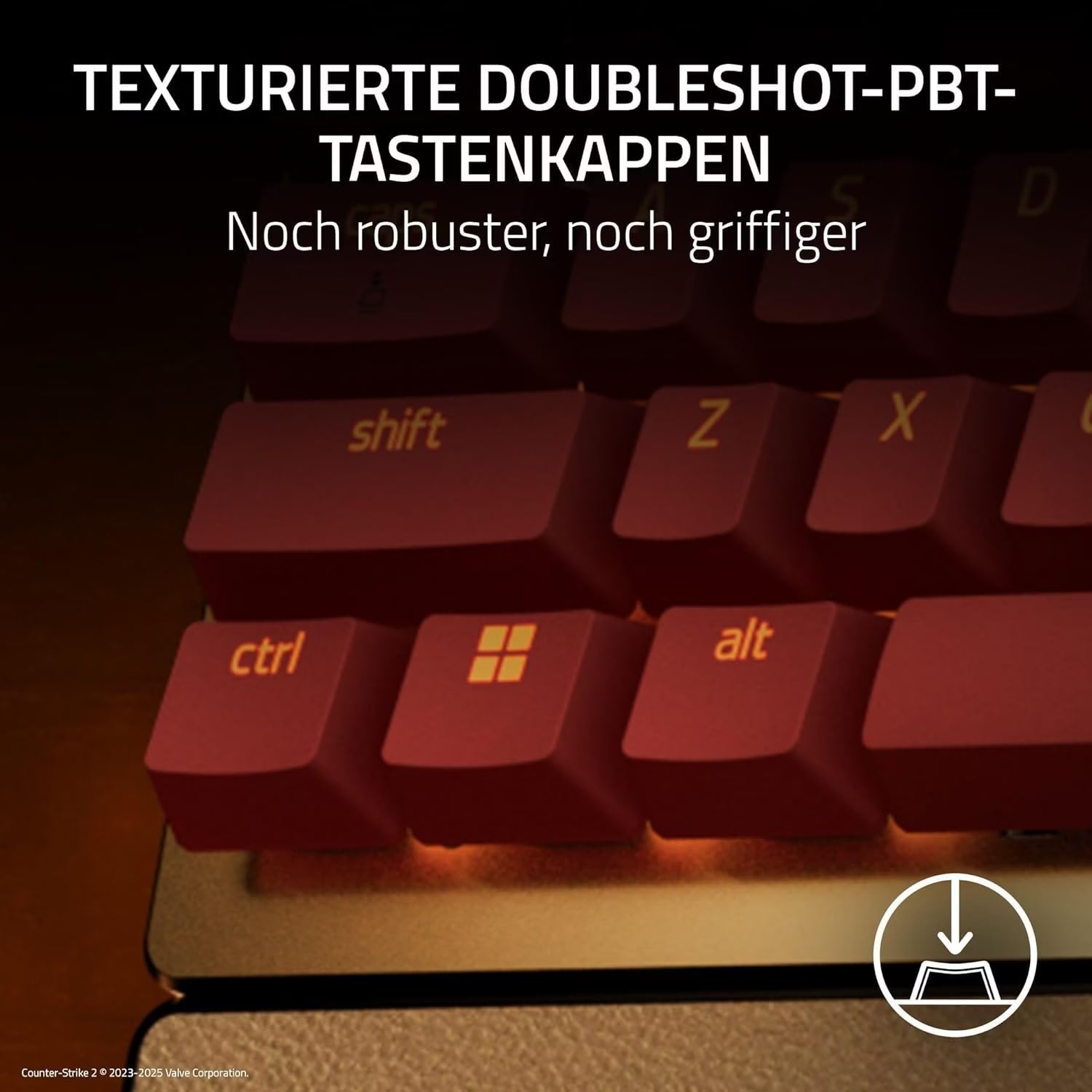 Razer Huntsman V3 Pro Tenkeyless Gaming Tastatur - Counter-Strike 2 Edition