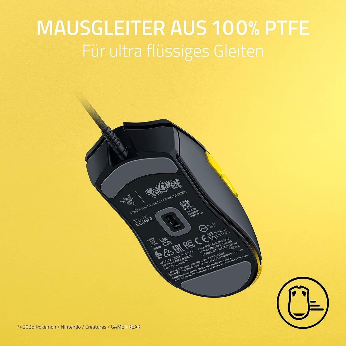 Razer Cobra Gaming-Maus Pokémon Edition Gelb