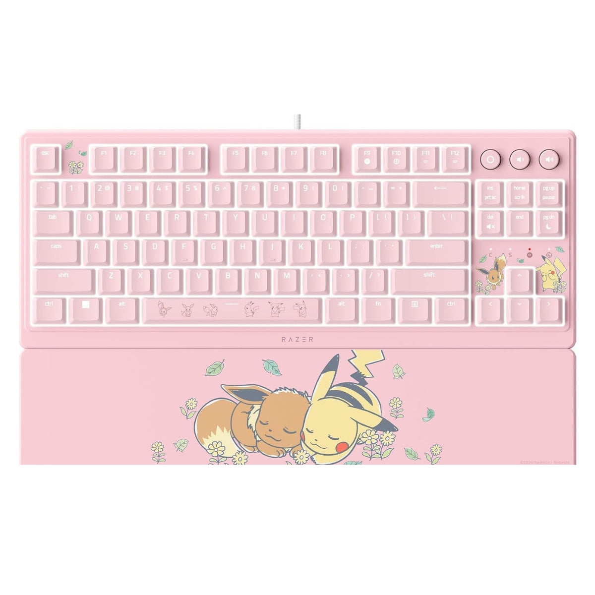 Razer Ornata V3 Tenkeyless Gaming Tastatur Pokémon Edition - Pink