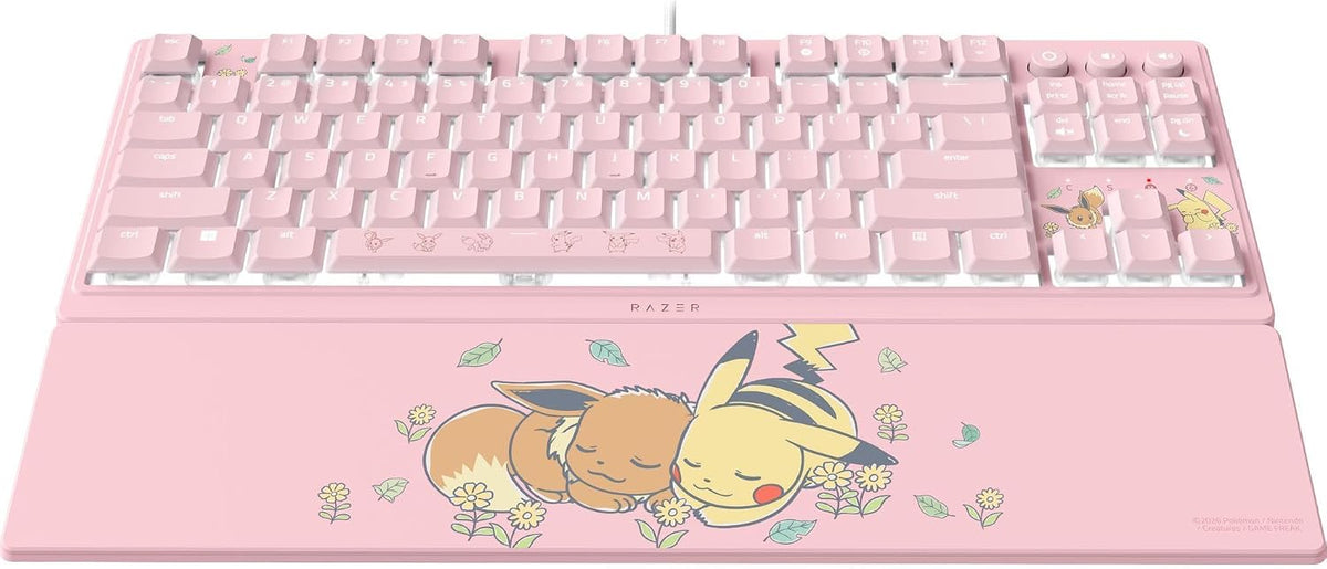 Razer Ornata V3 Tenkeyless Gaming Tastatur Pokémon Edition - Pink
