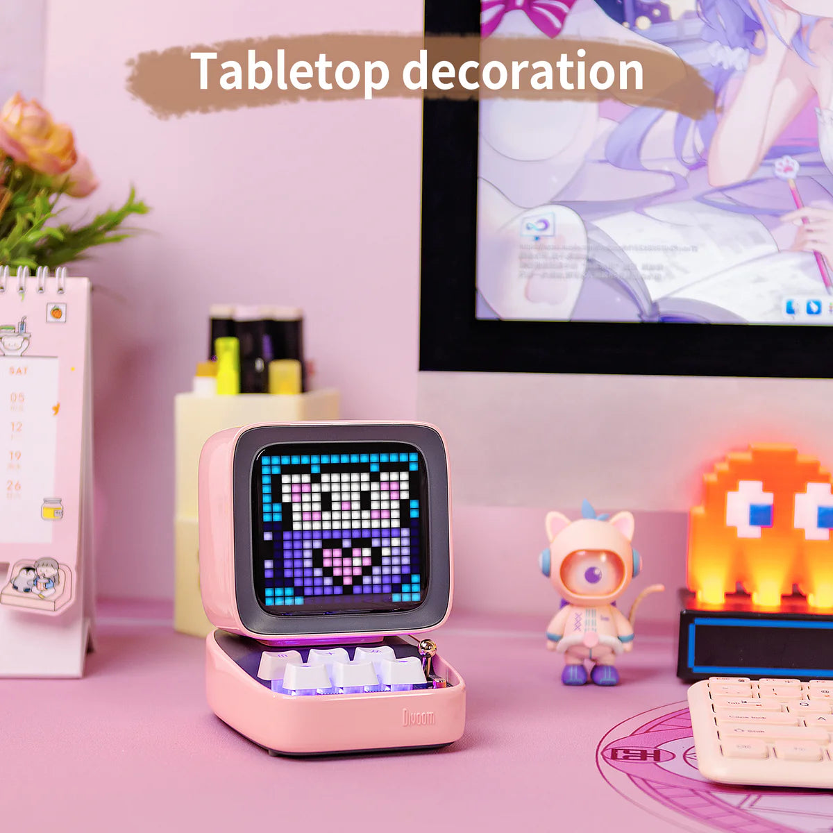 Divoom DitooPro Retro Pixel Art Speaker Pink