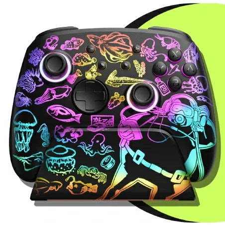 FUNLAB Luminex Pro "Dave the Diver" Wireless Nintendo Switch Controller + Charging Dock