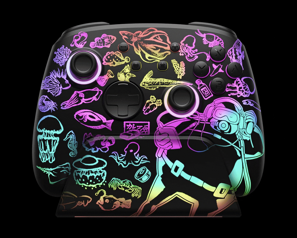 FUNLAB Luminex Pro "Dave the Diver" Wireless Nintendo Switch Controller + Charging Dock