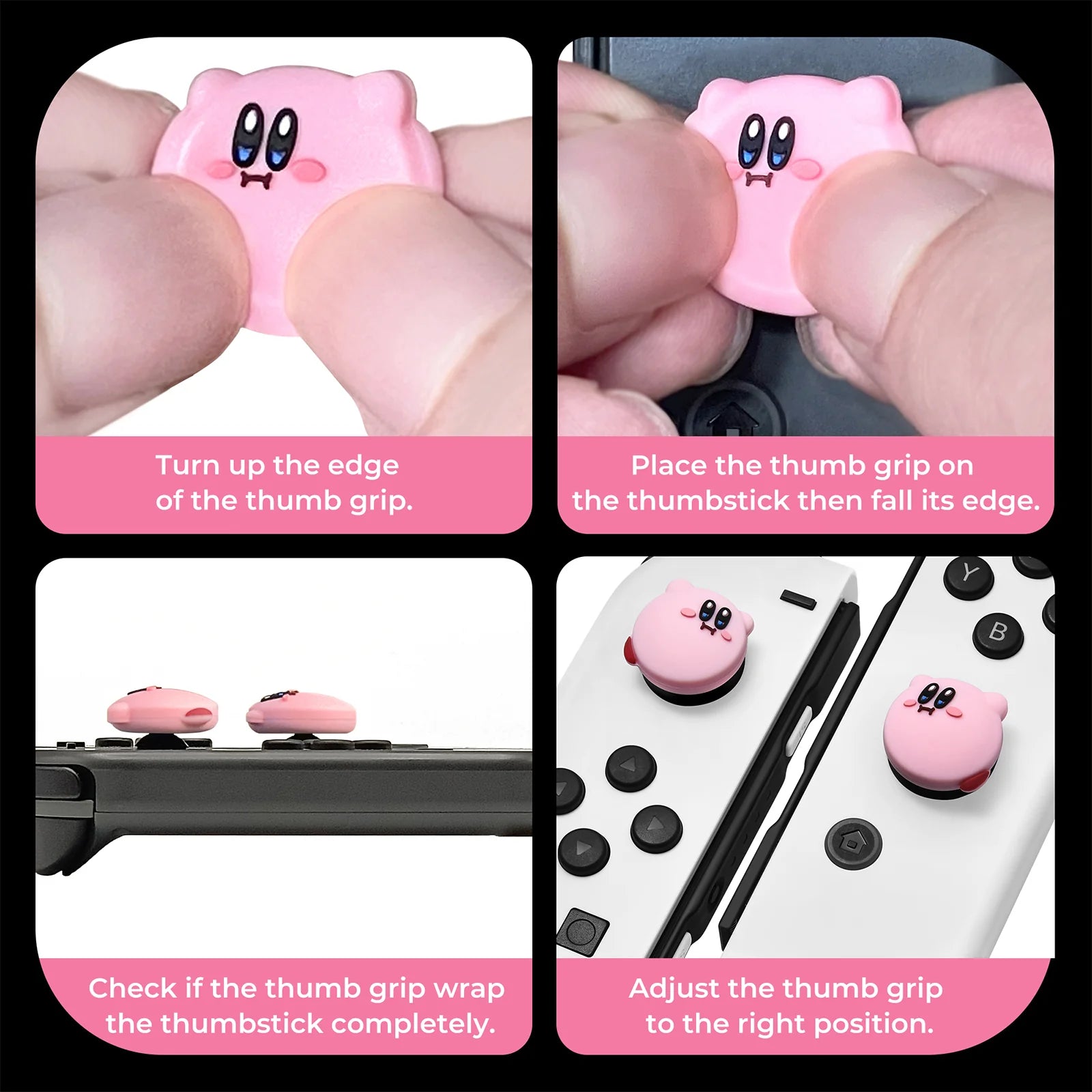 FUNLAB "Kirby" Thumb Grips (Nintendo Switch/Switch2)