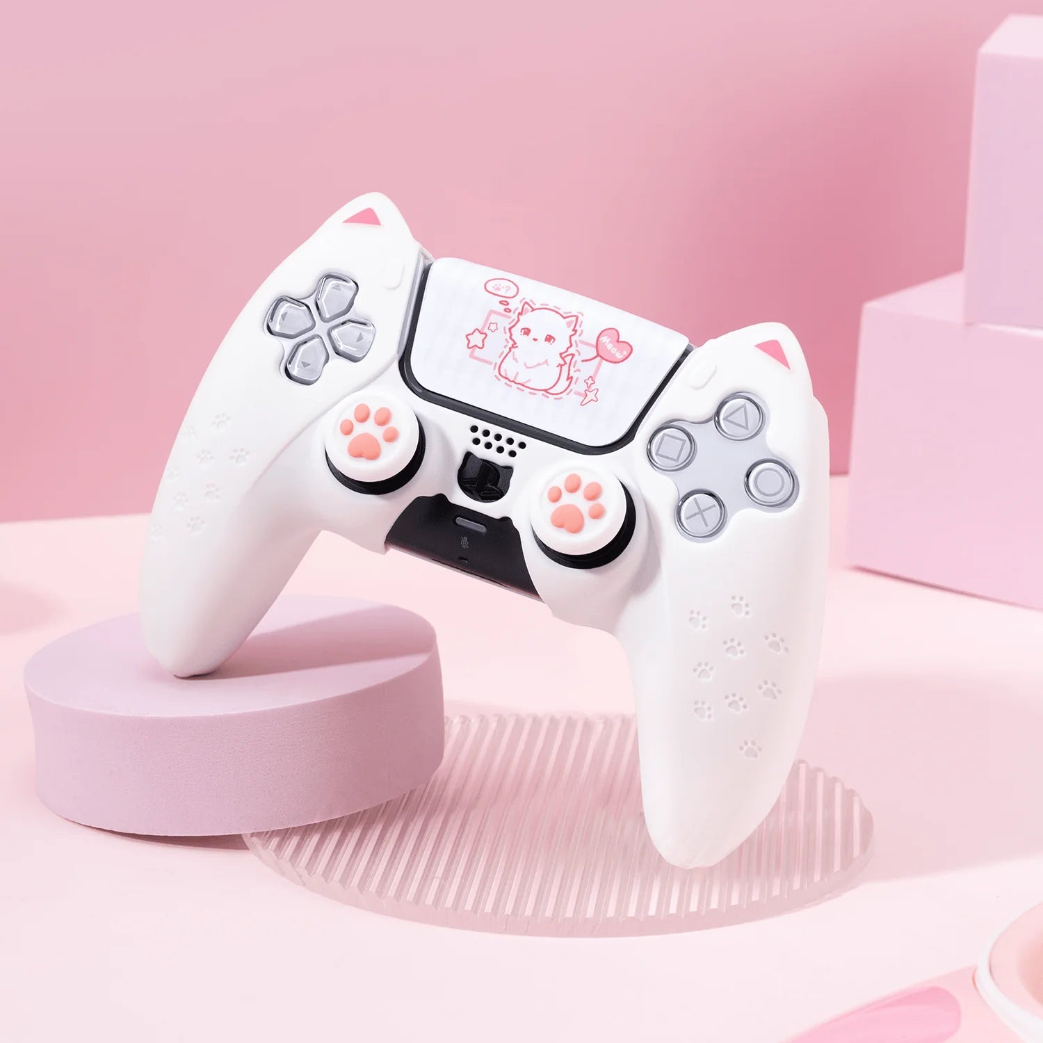 GeekShare "Catroller" PS5 Controller Skin (White)