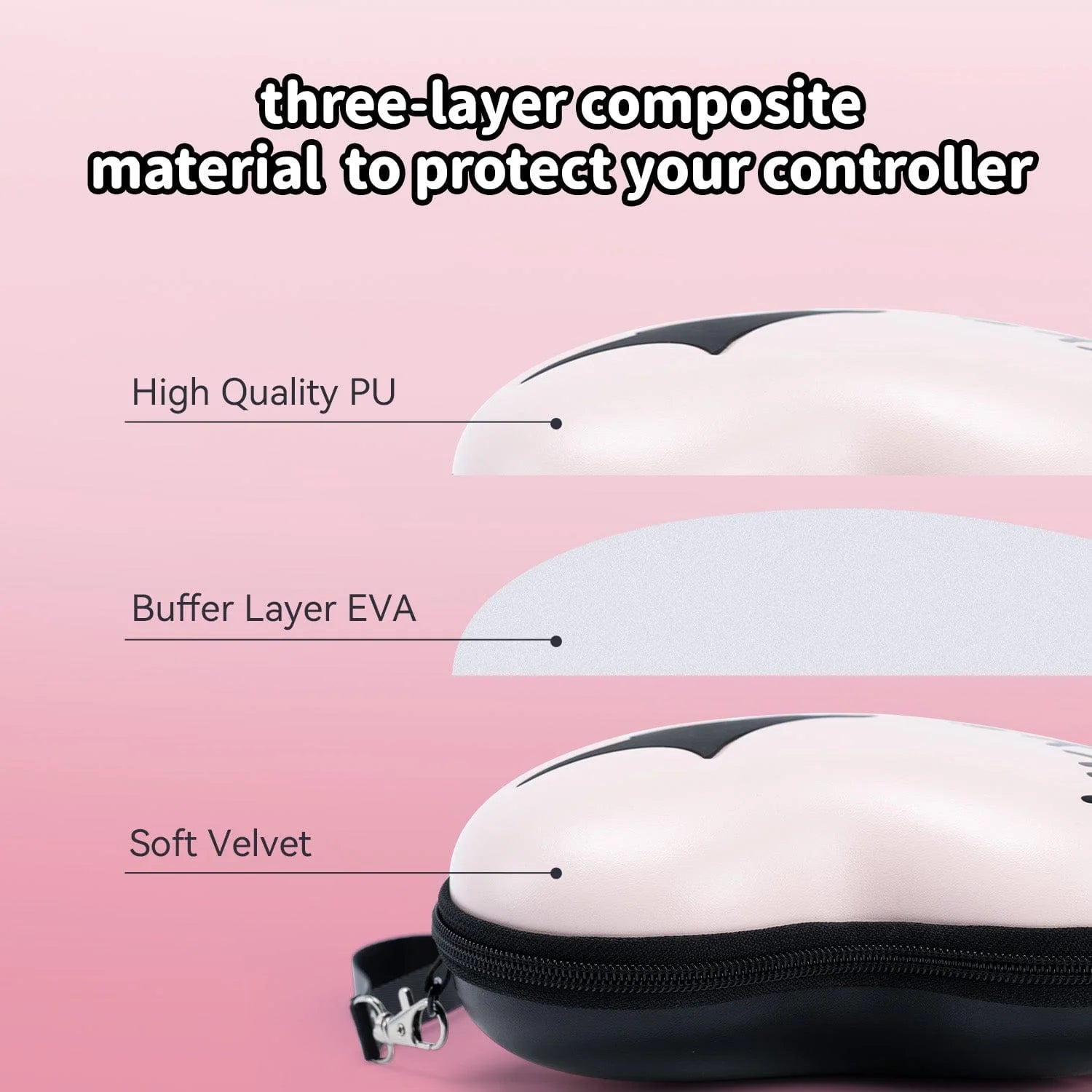 GeekShare "Pink Skull" Carrying Case for Gaming Controllers