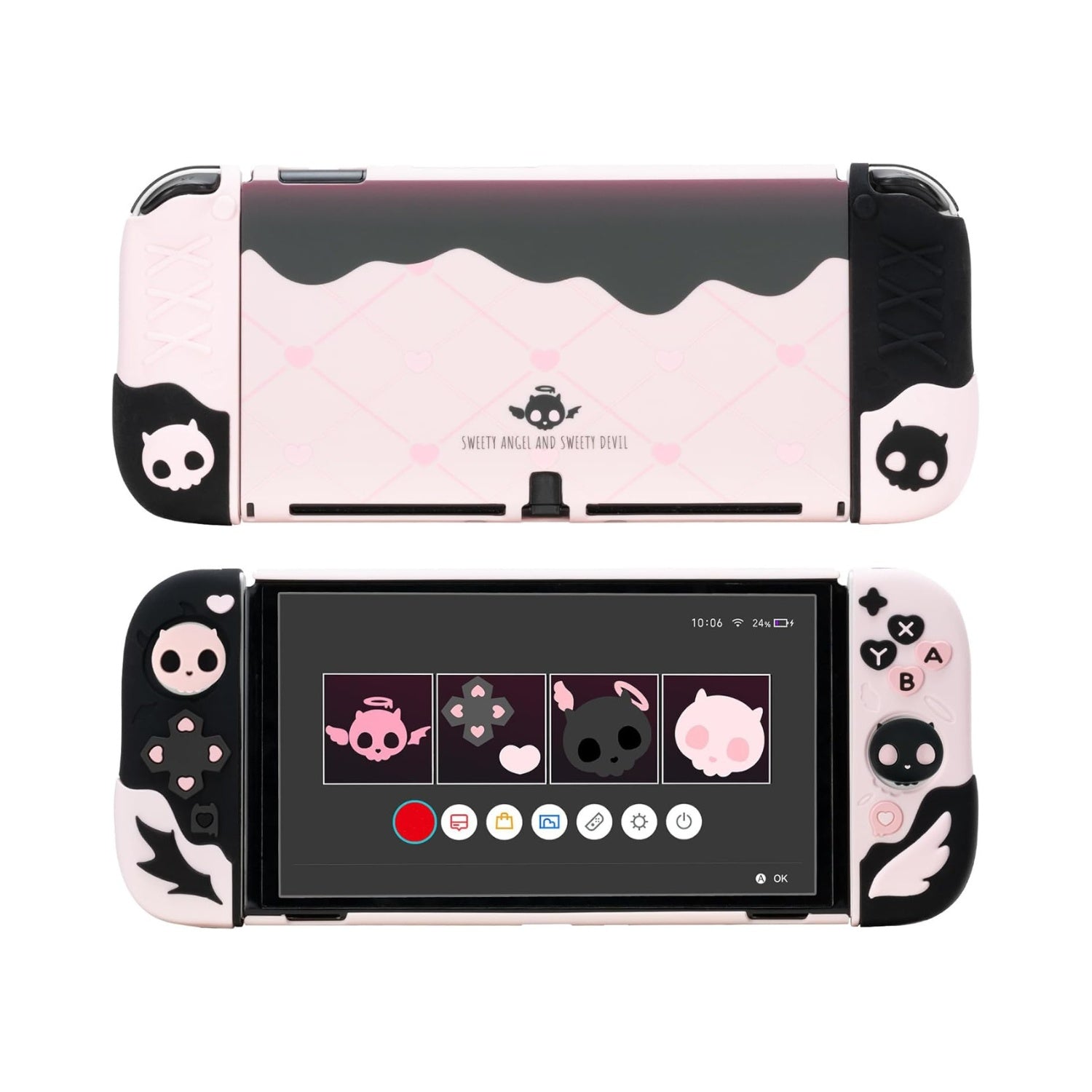 GeekShare "Pink Skull" Nintendo Schutzhülle