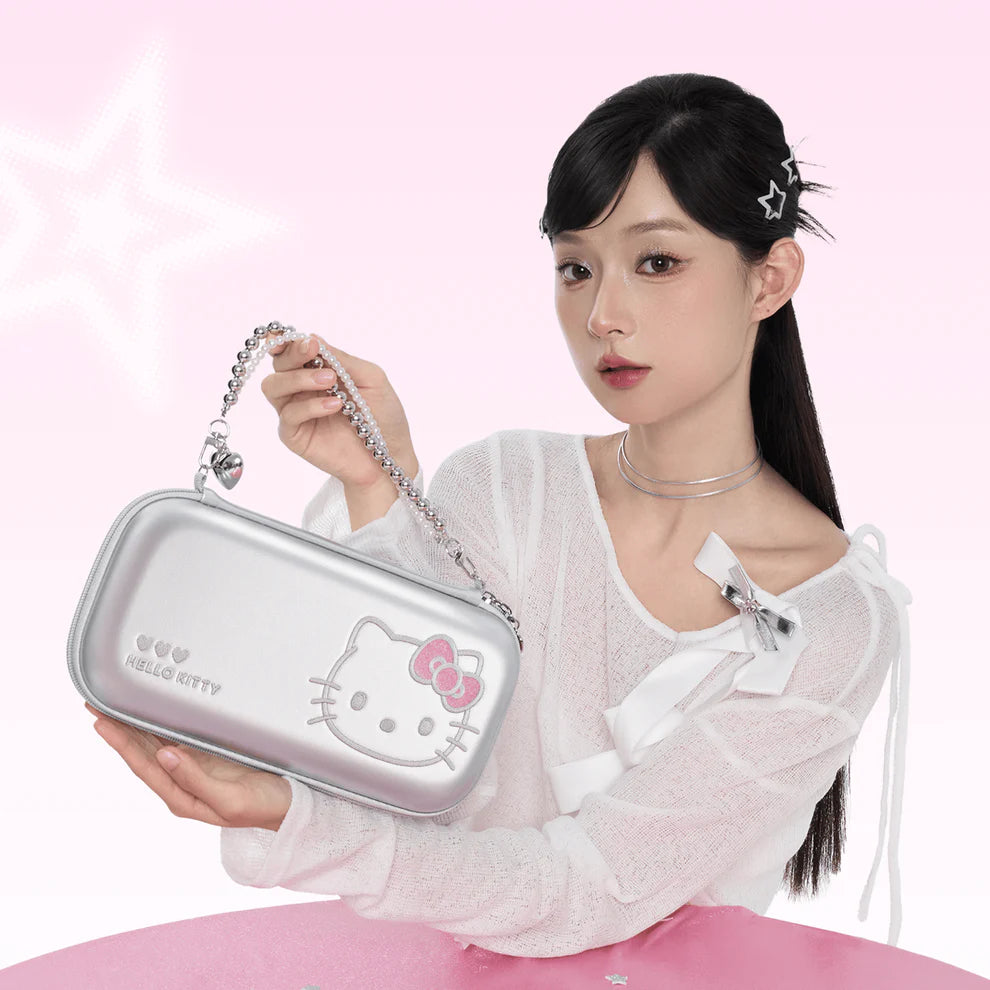 GeekShare "Hello Kitty Silver" Transporttasche für Switch 2
