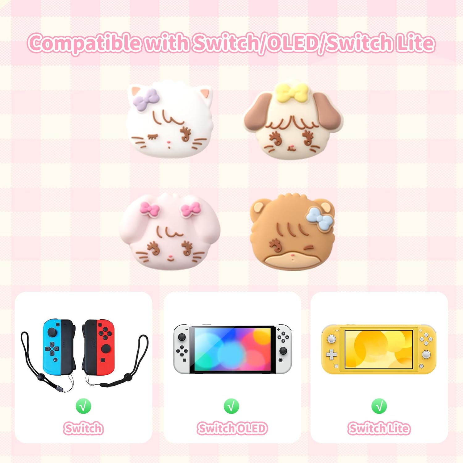 GeekShare "Mikko" Thumb Grips (Nintendo Switch, OLED, Lite)