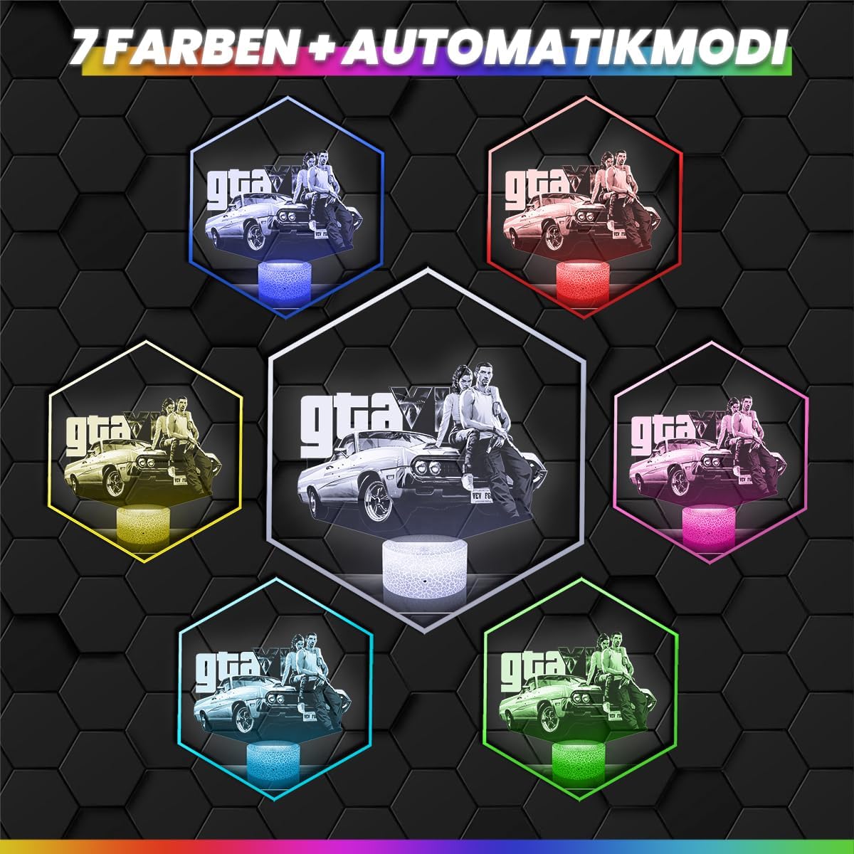 GTA VI - 3D Dekoration Lampe