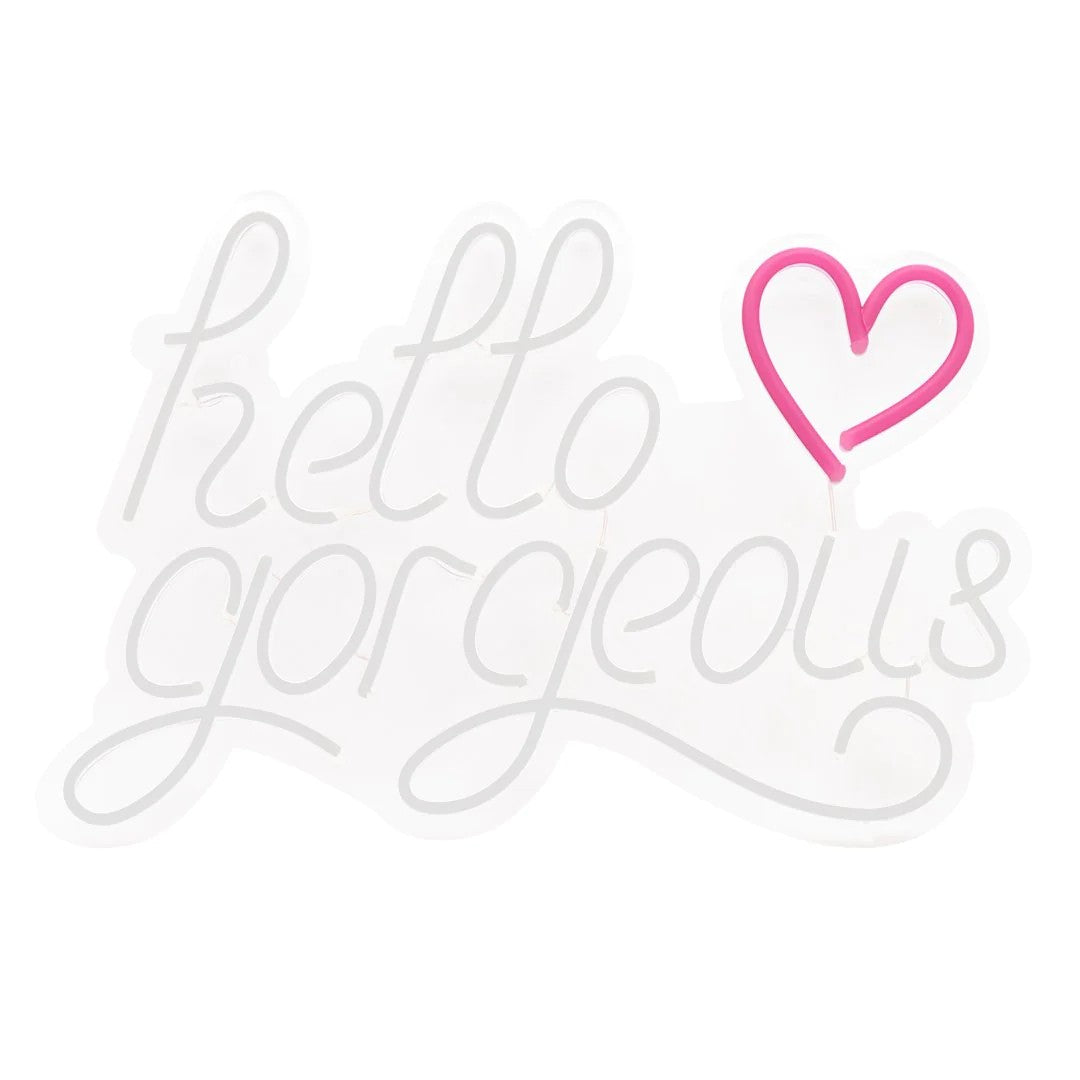 Wall decoration LED "Hello Gorgeous"