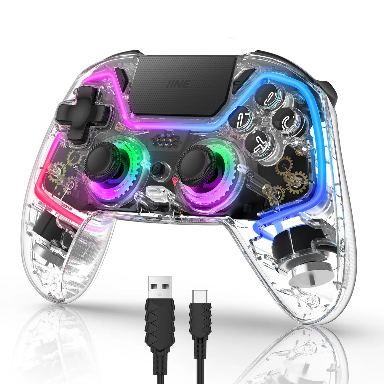 IINE Bastet Wireless Transparent PS4/Switch/PC/Controller