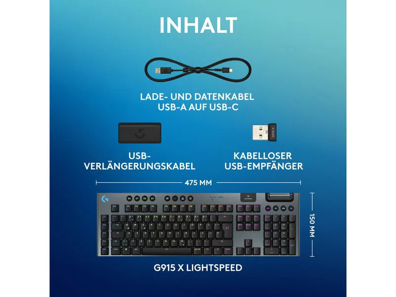 Logitech Gaming-Tastatur G915 X Lightspeed