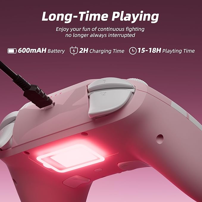 Mytrix Sakura Rosa Wireless Nintendo Switch Hall-Effect Controller