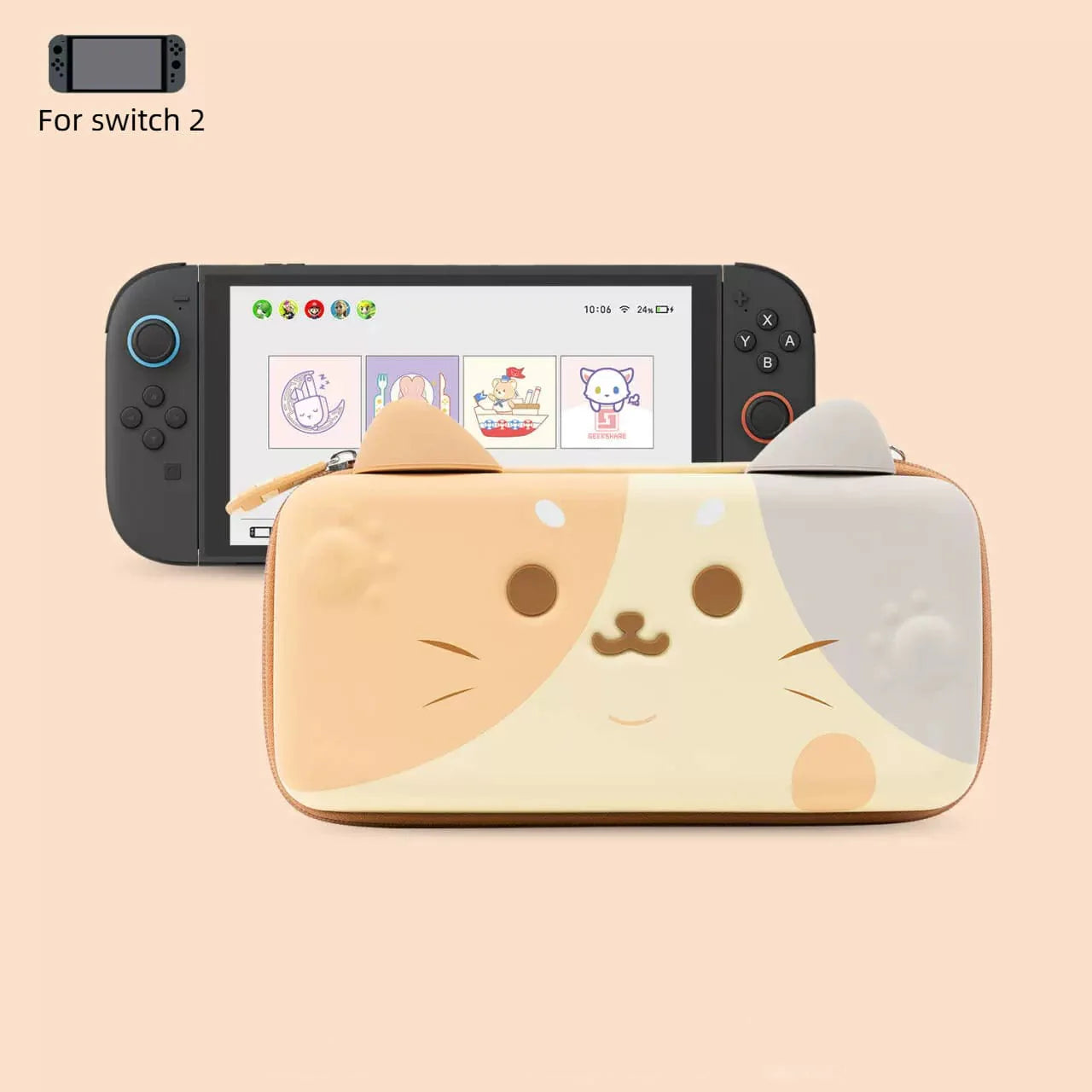 GeekShare Calico Cat Transporttasche für Switch 2