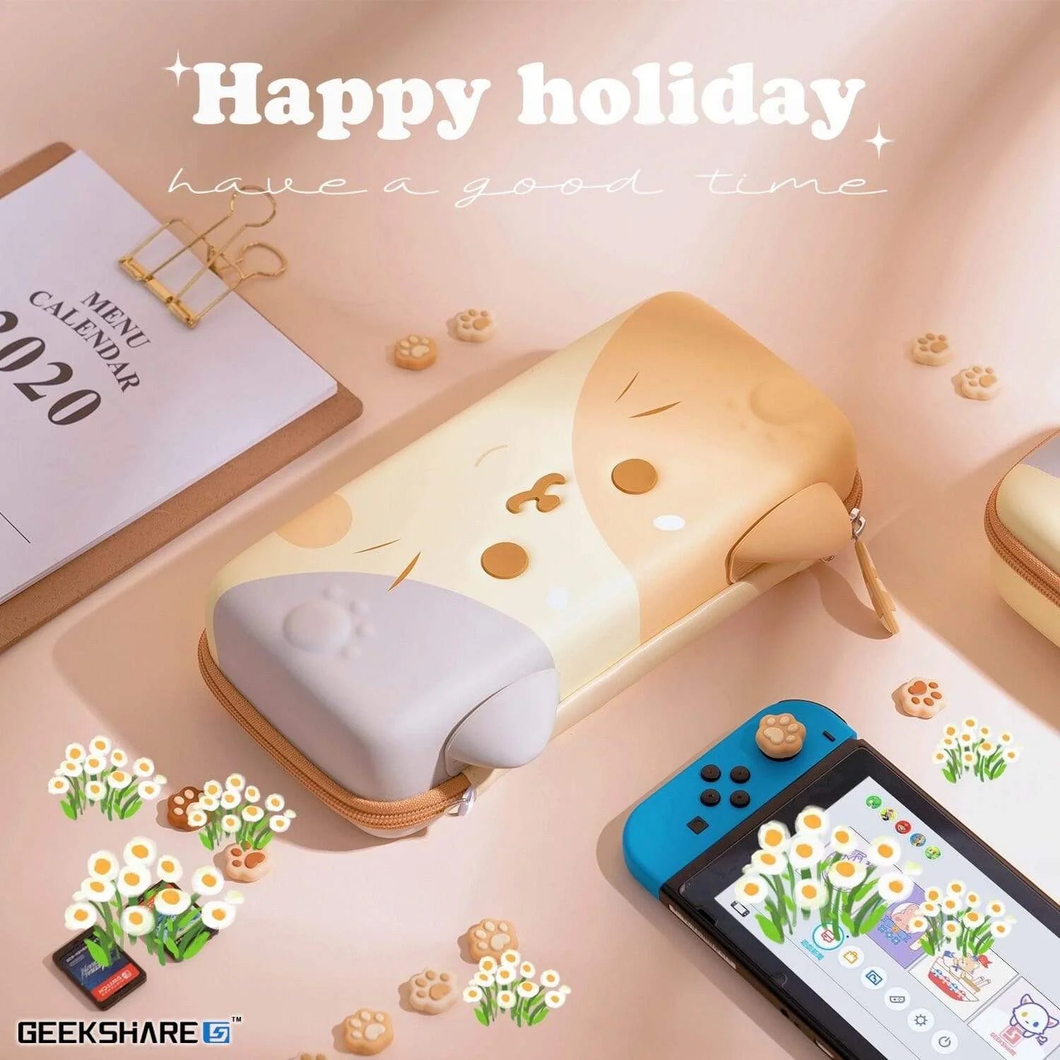 GeekShare Calico Cat Transporttasche für Switch 2