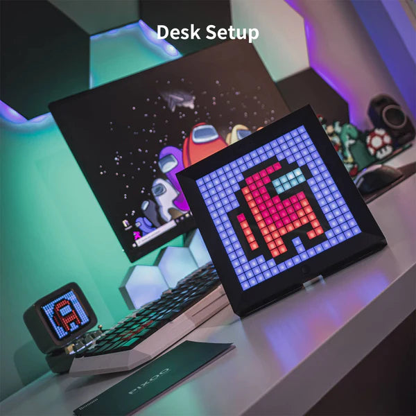 Divoom Pixoo Pixel Art LED Display Gaming Room (16x16)