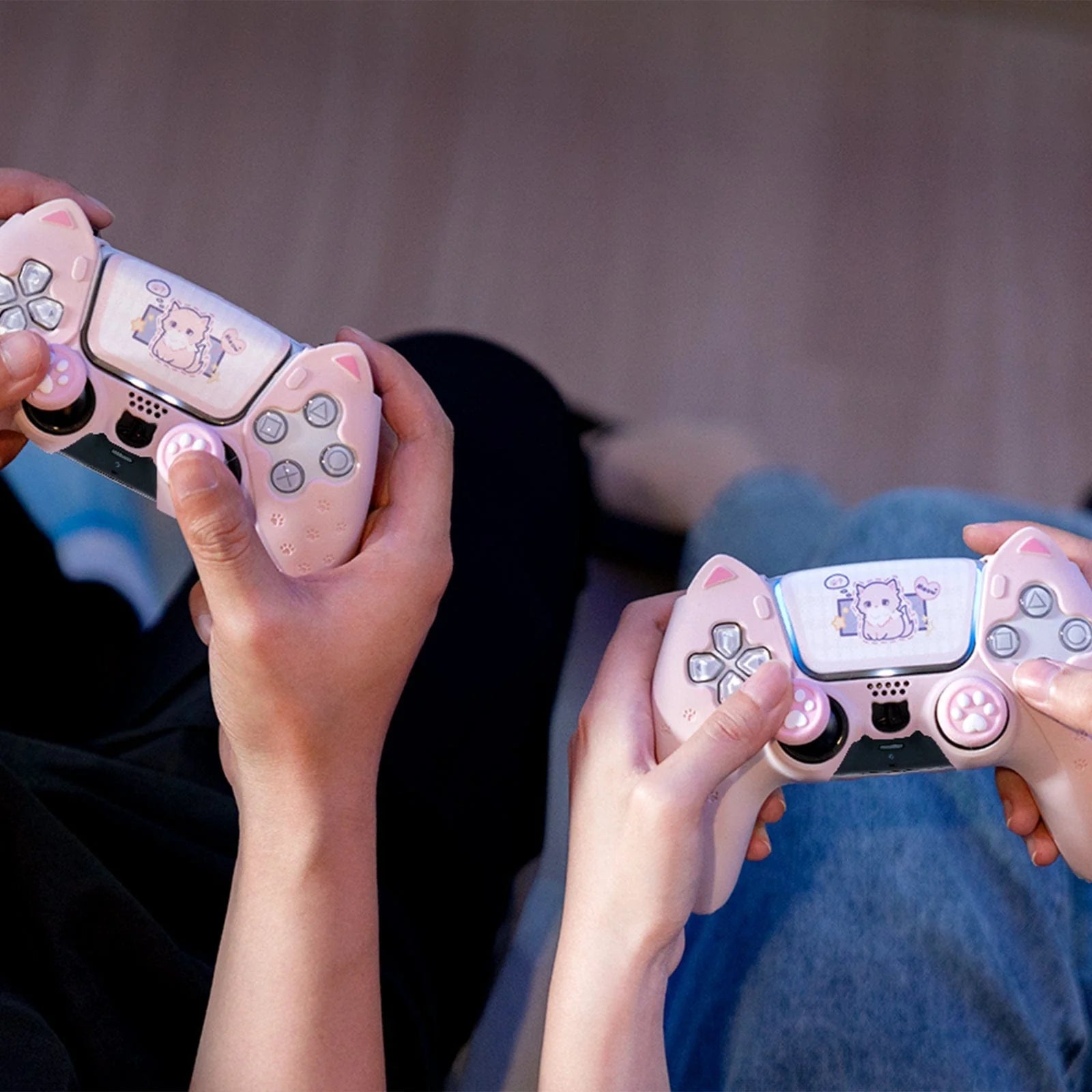 GeekShare "Catroller" PS5 Controller Skin (Pink)