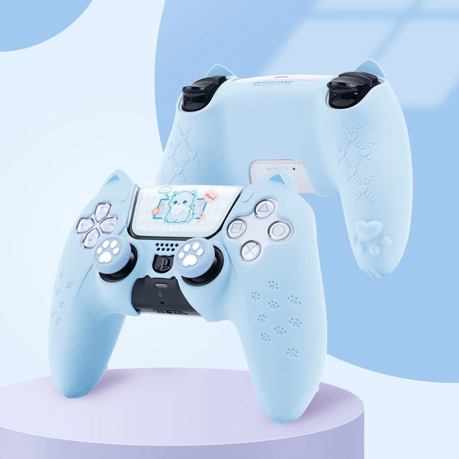 GeekShare "Catroller" PS5 Controller Skin (Blue)