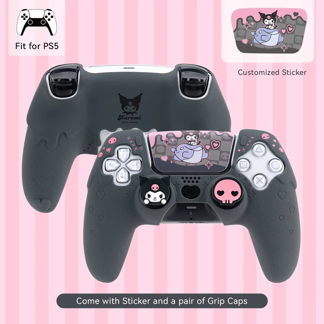 GeekShare "Sanrio" PS5 Controller Skin (Black)