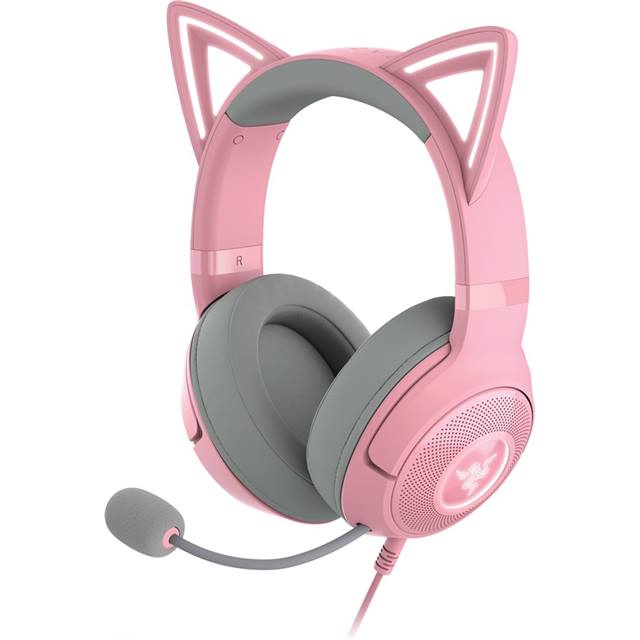 RAZER Kraken Kitty V2 Gaming Headset - Quartz Pink