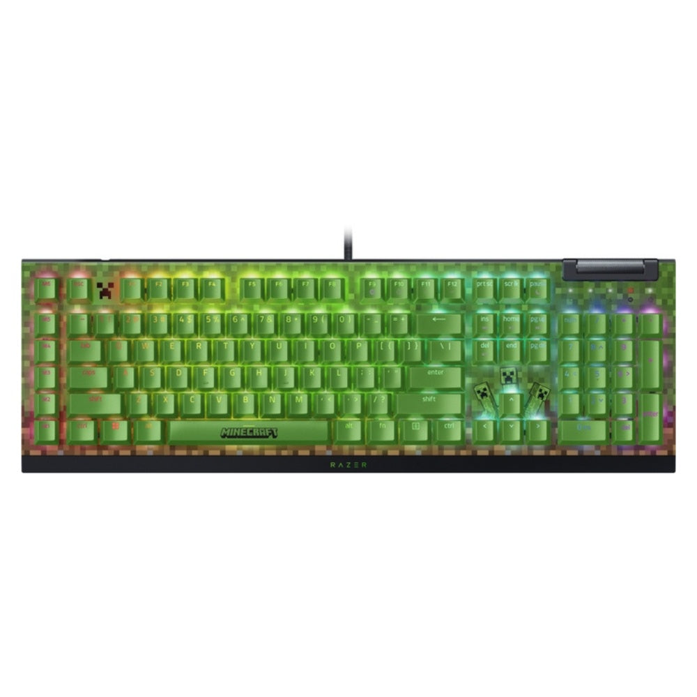 Razer BlackWidow V4 X Gaming Keyboard - Minecraft Edition