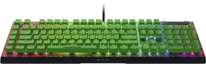 Razer BlackWidow V4 X Gaming Keyboard - Minecraft Edition