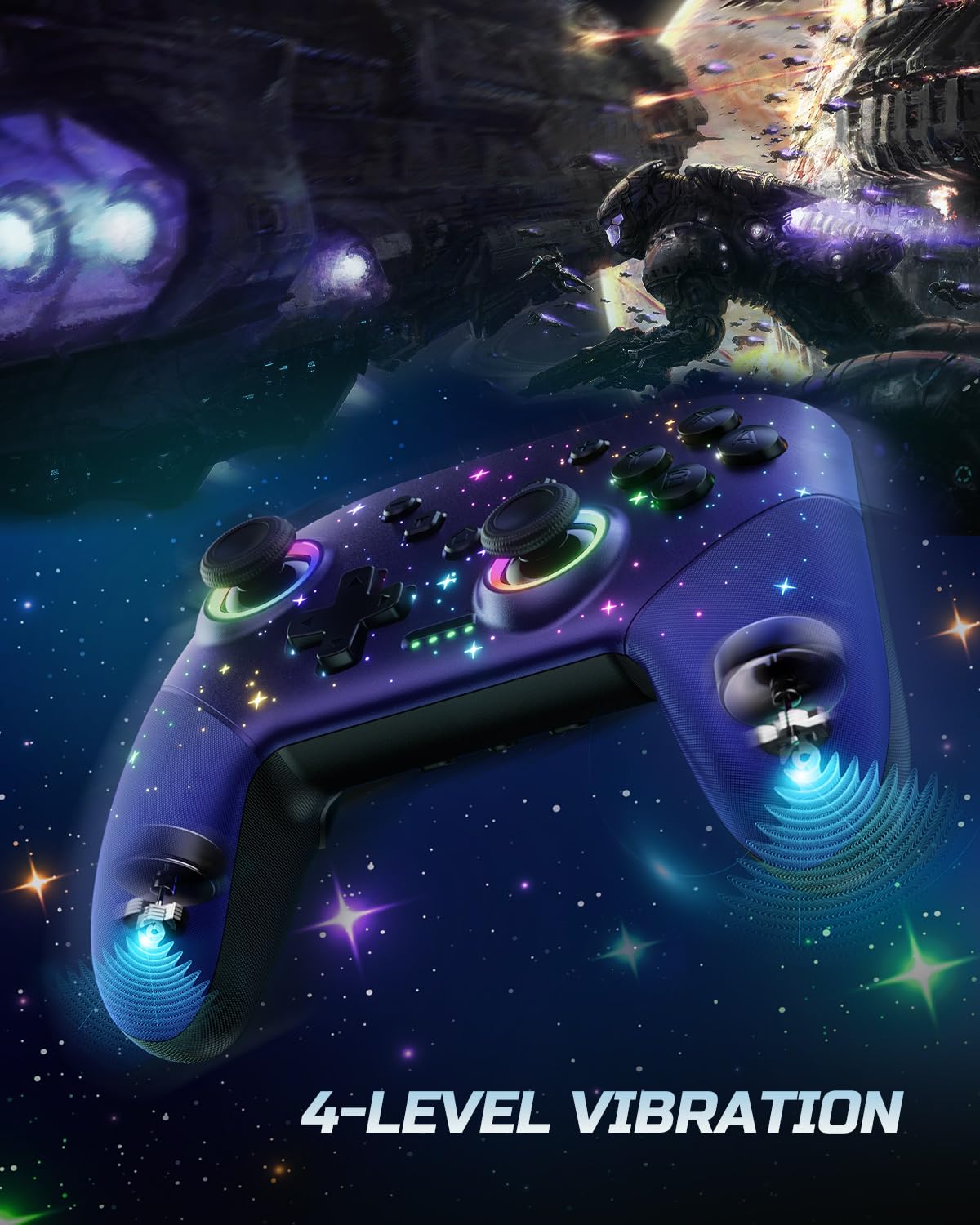Voyee S08 Blue Star Sky Nintendo Switch Pro Wireless Controller