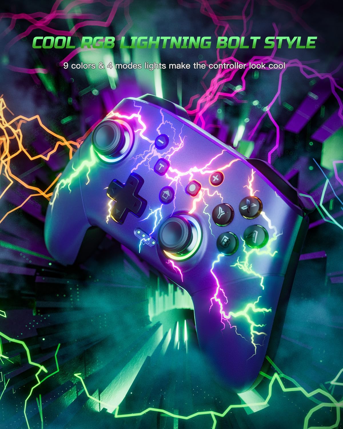 Voyee S08 Nintendo Switch - PC Pro Wireless Controller (Purple)