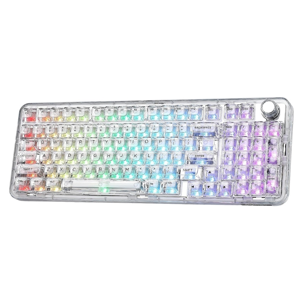 YUNZII X98 Transparent Wireless Mechanical Gaming Keyboard