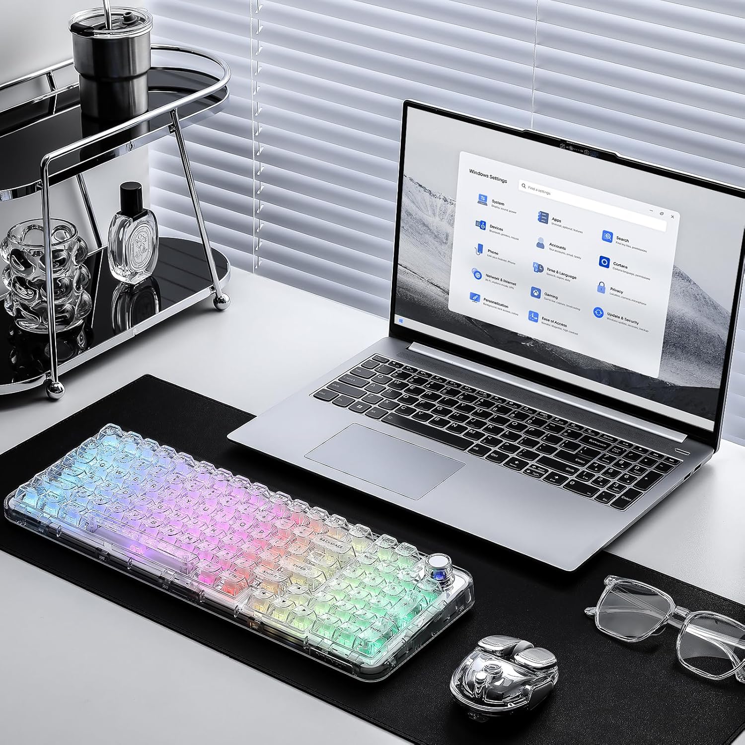 YUNZII X98 Transparent Wireless Mechanical Gaming Keyboard