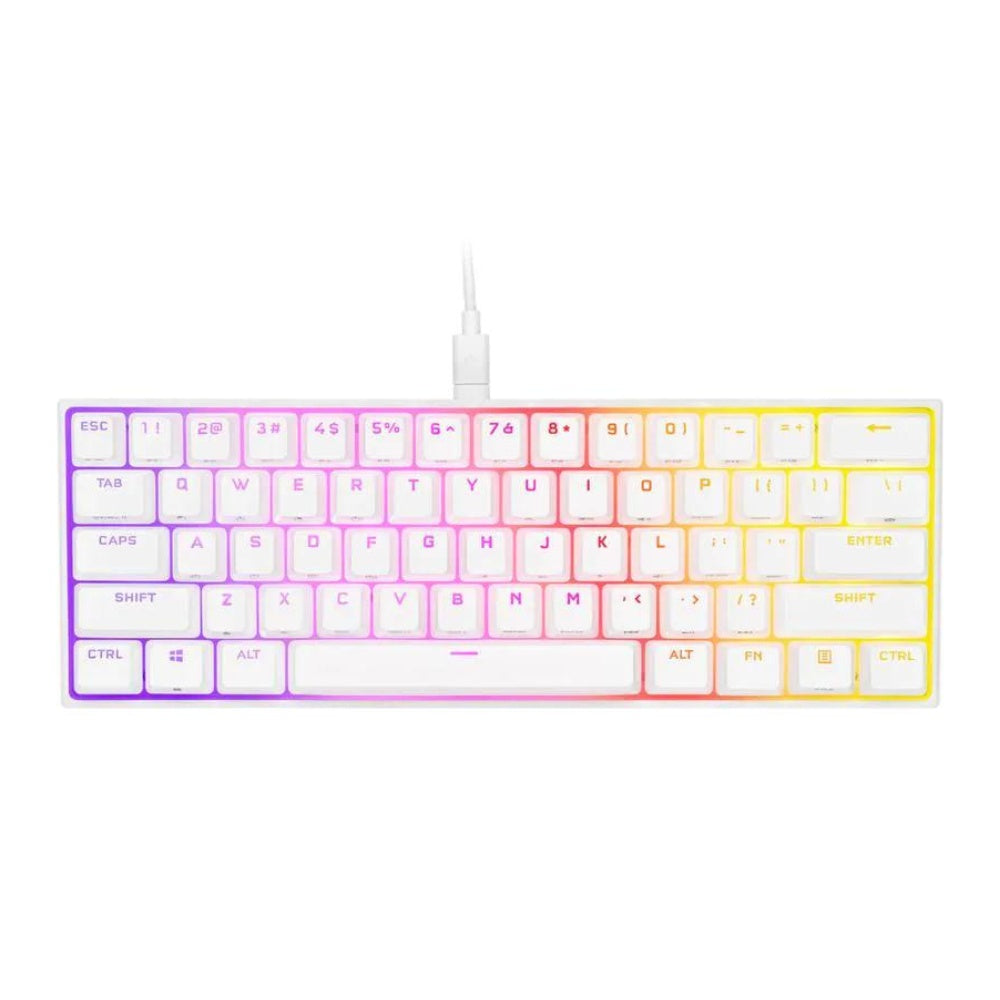 Corsair Gaming Keyboard K65 RGB Mini iCUE White