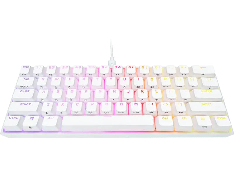 Corsair Gaming Keyboard K65 RGB Mini iCUE White