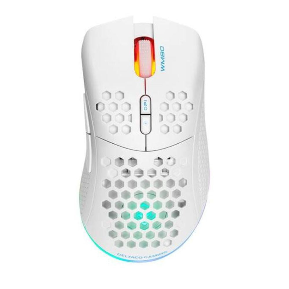 Deltaco gaming mouse WM80 RGB white