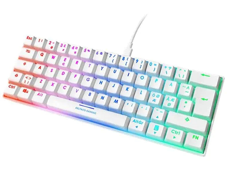 Deltaco Gaming-Tastatur GAM-075B-W-CH Weiss